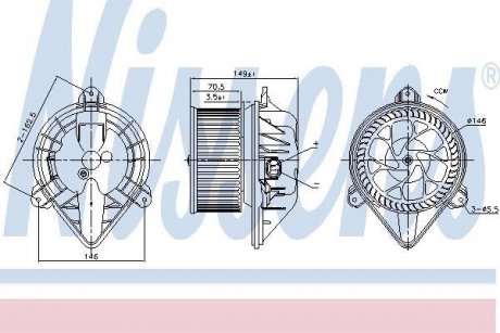 Вентилятор салона NISSENS 87174