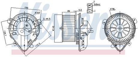 Вентилятор печки NISSENS 87179