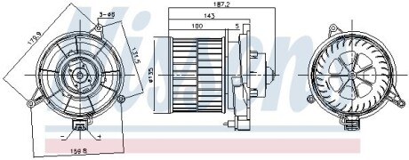 Вентилятор салона NISSENS 87312