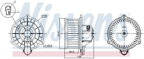 Вентилятор печки NISSENS 87390