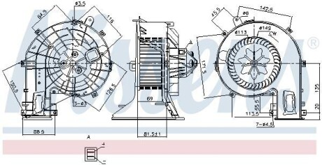 Вентилятор печки NISSENS 87401