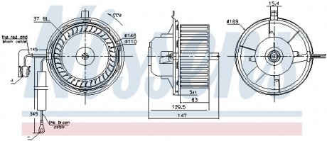 Вентилятор салону NISSENS 87404