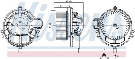 Вентилятор салону NISSENS 87431