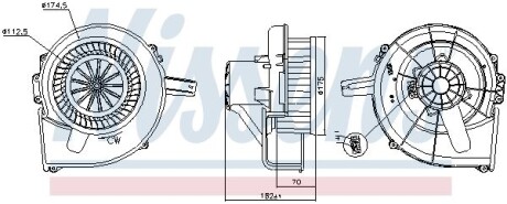 Вентилятор салона NISSENS 87435