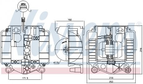 Вентилятор салона NISSENS 87461