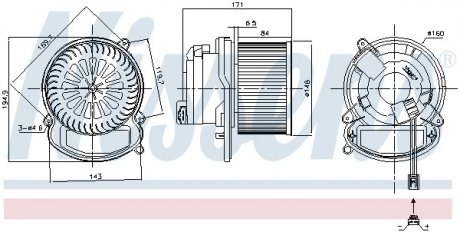 Вентилятор салону NISSENS 87504