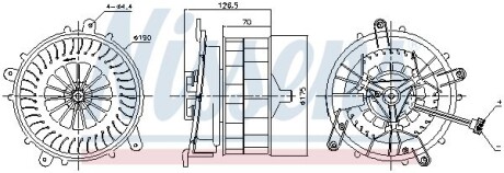 Вентилятор салона NISSENS 87789