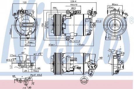 Компрессор кондиционера First Fit NISSENS 890015