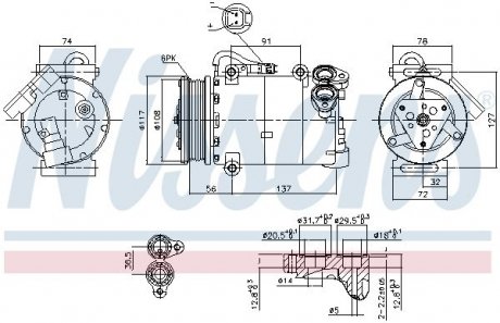 Компресор кондиціонера First Fit NISSENS 890040