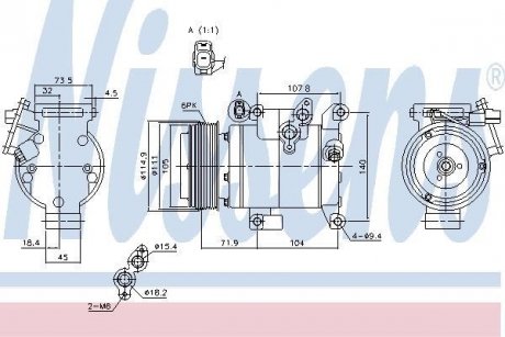 Компрессор кондиционера First Fit NISSENS 890045