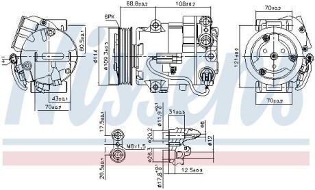 Компрессор NISSENS 890058