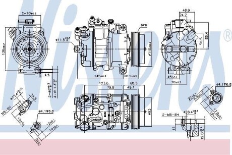 Компрессор кондиционера NISSENS 890070