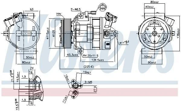 Компресор кондиціонера First Fit NISSENS 890138 (фото 1)