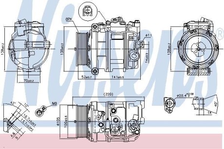 Компрессор NISSENS 890197