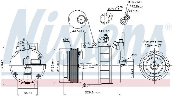 Компресор кондиціонера First Fit NISSENS 89022 (фото 1)