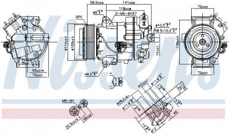 Компрессор кондиционера First Fit NISSENS 890263