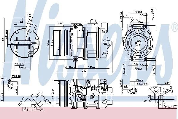 Компрессор NISSENS 890292 (фото 1)