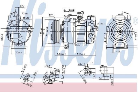 Компрессор NISSENS 890302