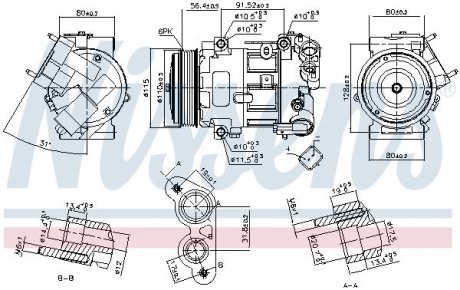 Компрессор кондиционера First Fit NISSENS 890324