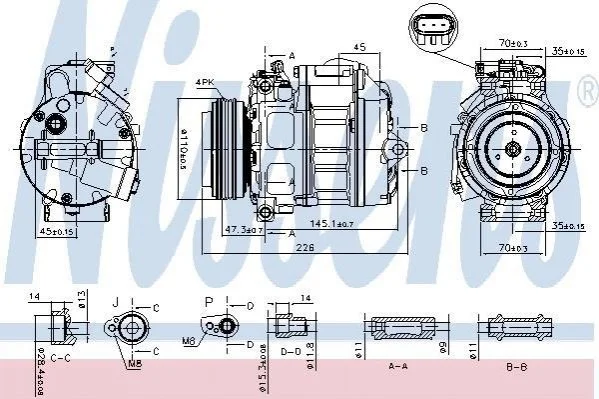 Компрессор кондиционера First Fit NISSENS 890329 (фото 1)