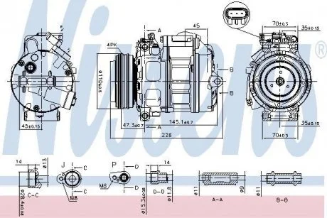 Компрессор кондиционера First Fit NISSENS 890329