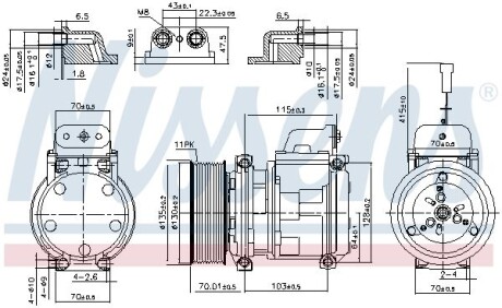 Компрессор кондиционера NISSENS 890331