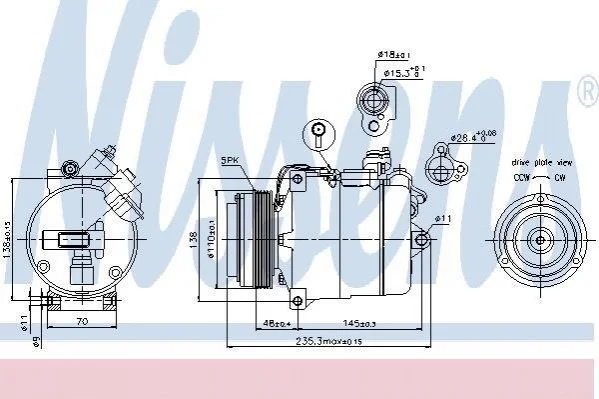 Компресор кондиціонера First Fit NISSENS 89034 (фото 1)