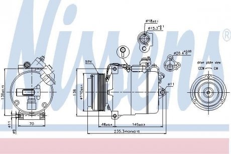 Компрессор кондиционера First Fit NISSENS 89034