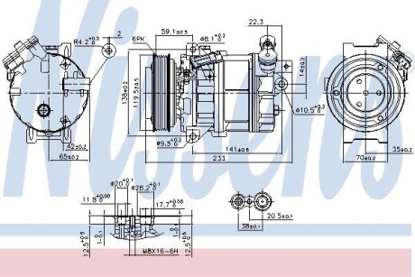 Компрессор NISSENS 890354