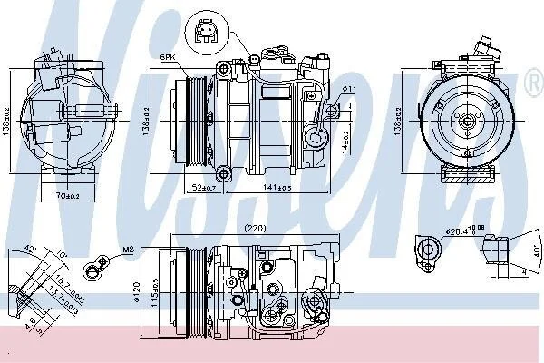 Компресор кондиціонера First Fit NISSENS 890379 (фото 1)