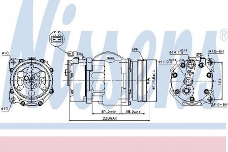 Компрессор кондиционера First Fit NISSENS 89040