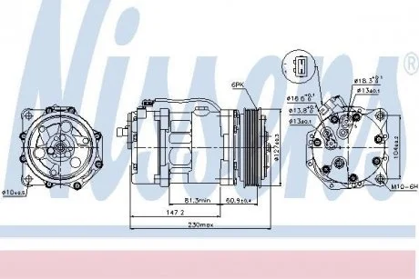 Компрессор кондиционера First Fit NISSENS 89044