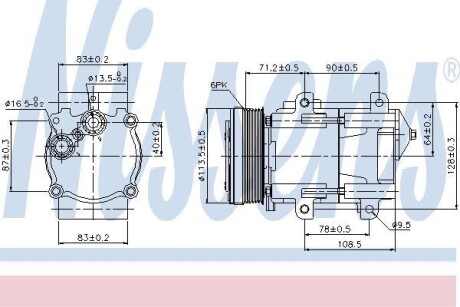 Компрессор NISSENS 89046