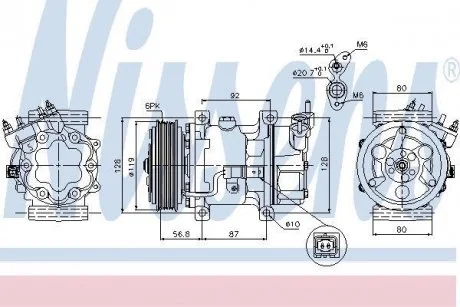 Компрессор кондиционера First Fit NISSENS 89053