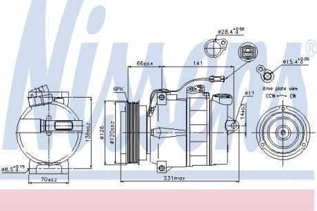 Компрессор NISSENS 89054