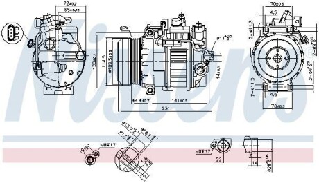 Компрессор NISSENS 890552