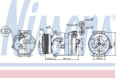 Компрессор NISSENS 89057