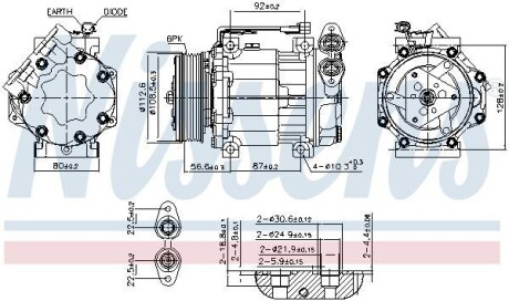 Компрессор NISSENS 890584