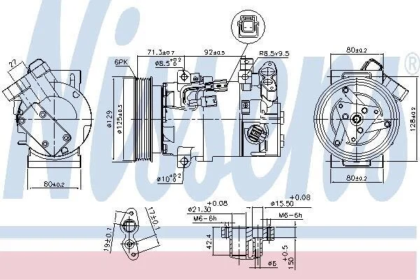 Компресор кондиціонера First Fit NISSENS 890586 (фото 1)