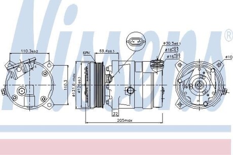 Компрессор NISSENS 89058