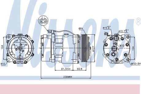 Компрессор NISSENS 89061