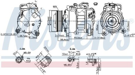 Компрессор NISSENS 890622