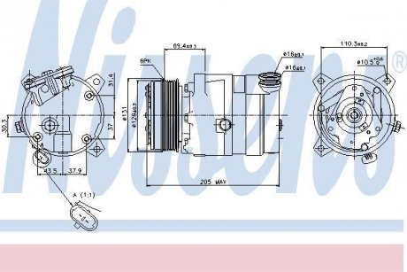 Компрессор кондиционера First Fit NISSENS 89062