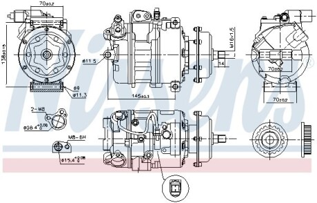 Компрессор NISSENS 890637