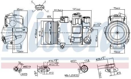 Компрессор NISSENS 890645