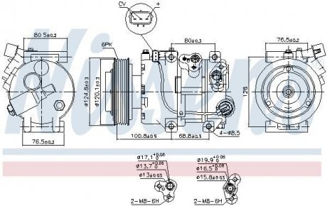 Компрессор кондиционера First Fit NISSENS 890651