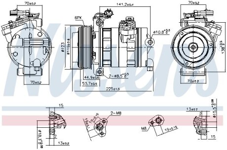 Компрессор NISSENS 890662