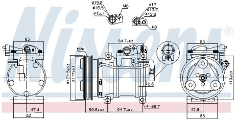 Компрессор NISSENS 890688