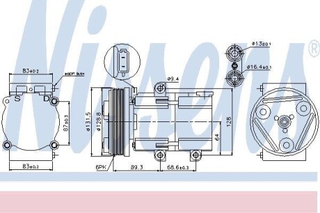 Компрессор NISSENS 89068