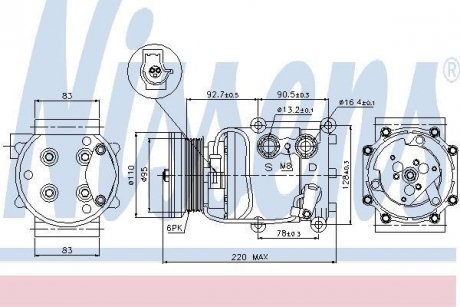 Компрессор кондиционера First Fit NISSENS 89071